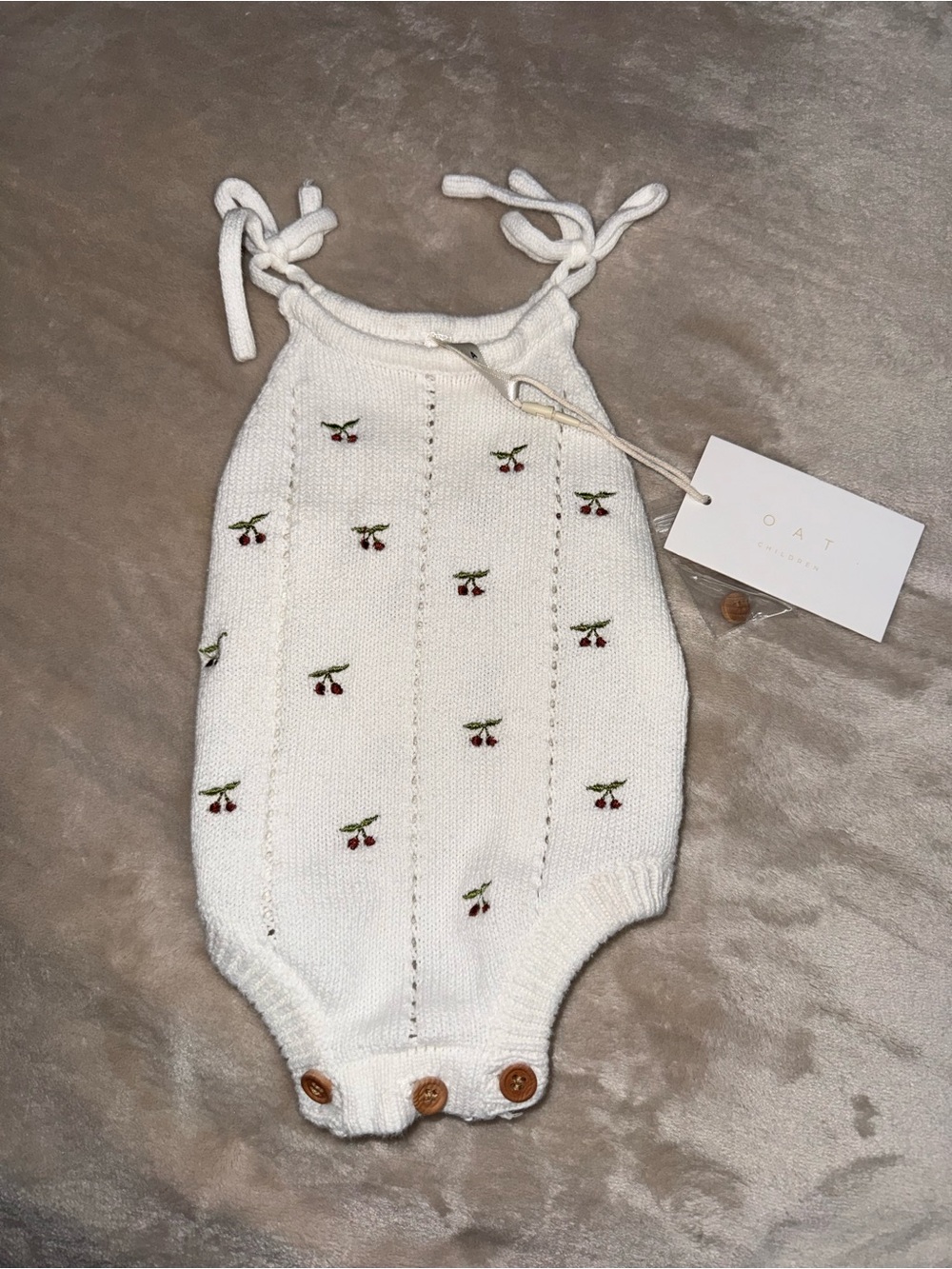 OAT Co Heirloom Onesie - Cherries